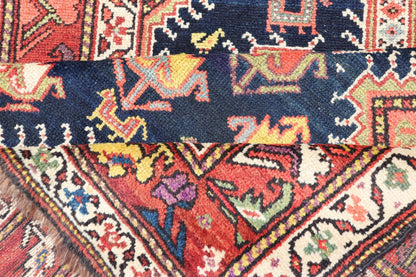 Antique Persian Qashqai Runner with Geometric Medallion Design in Vivid Colors Qashqai antique runner in multi - colors with multi - medallion geometric design, rug TU - MEV - PM809, Keivan Woven Arts / country of origin / type: Iran / Qashqai , circa ... - Keivan Woven ArtsTU - MEV - PM809 - 17020Rug