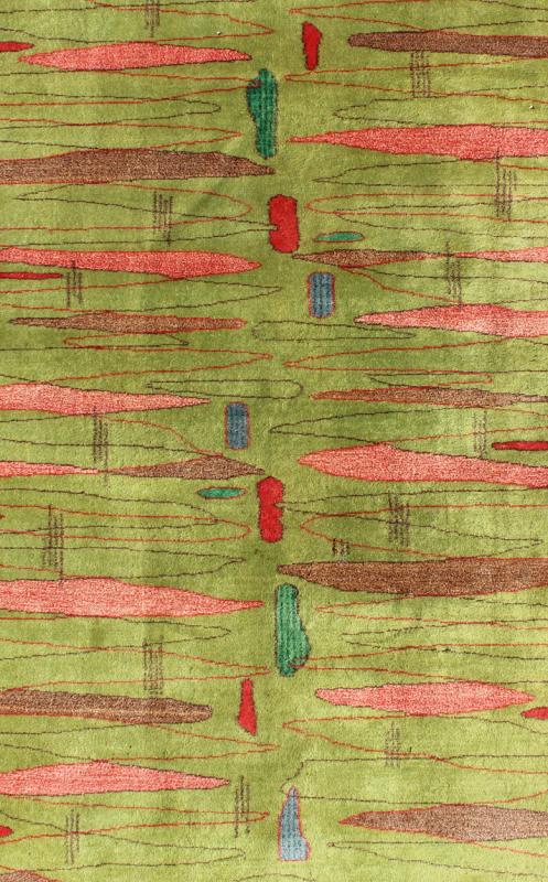 Mid - Century Modern Design Turkish Carpet - Alive with invigorating shades of vivid green and contemporary patterns, this Turkish Zeki Murens rug with Mid - Century Modern design makes an excellent accent in a contemporary interior. Featuring several shades... - Keivan Woven ArtsTU - MTU - 3486 - 6841Rug