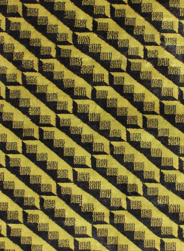 Mid - Century Modern Rug with Vivid Contemporary Pattern in Green, Red & Charcoal: Mid - Century Modern Rug in Green, Red & Charcoal rug/tu - mtu - 3487 origin/turkey kwarugs Alive with invigorating shades of vivid green and a contemporary pa... - Keivan Woven ArtsTU - MTU - 3487 - 6845Rug