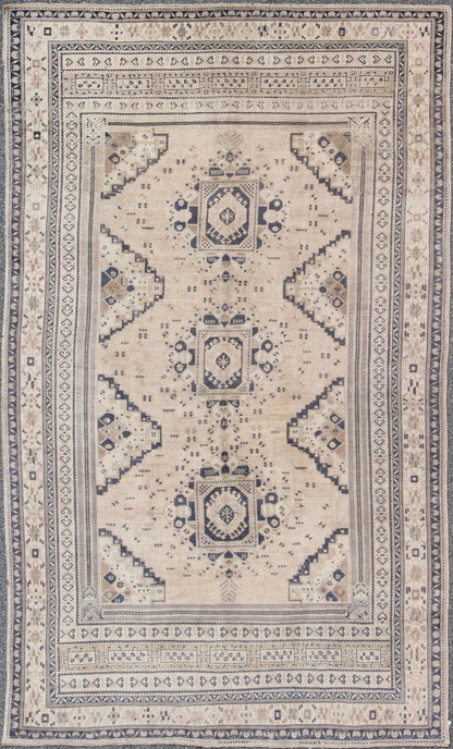 Light Blush and Navy Blue Vintage Turkish Oushak Rug with Tri - Medallion Design kwarugs Lightblush and navy blue vintage Turkish Oushak rug with Tri - Medallion design, Keivan Woven Arts / rug tu - mtu - 3746, country of origin / type: Turkey / Oushak,... - Keivan Woven ArtsTU - MTU - 3746 - 9156Rug