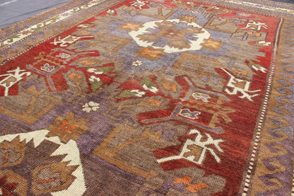 Large Turkish Vintage Oushak Rug with Medallions in Red, Taupe, Olive and Gray Measures: 7'8'' x 10'3''. This vintage Turkish Oushak gallery rug (circa mid - 20th century) features a unique blend of colors and an intricately beautiful design. T... - Keivan Woven ArtsTU - MTU - 4625 - 7735Rug