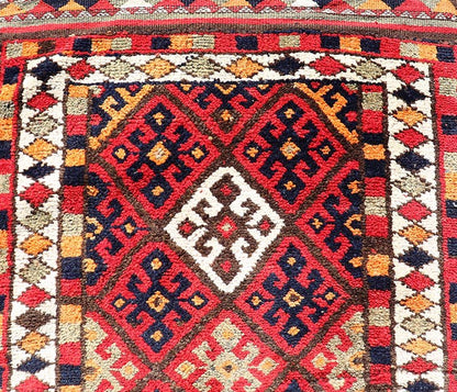 Measures: 2'10 x 14'0 Vintage Turkish Oushak Runner with Medallions in Red and Multi Colors. Keivan Woven Arts / rug TU - NED - 4686, country of origin / type: Turkey / Oushak, circa mid - 20th Century. This Oushak runner from mid - 20th century Turkey ... - Keivan Woven ArtsTU - NED - 4686 - 22099Rug