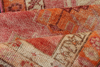 Measures: 2'10 x 16'0 Colorful Vintage Turkish Oushak Runner with Diamond Medallions. Keivan Woven Arts / rug/TU - NED - 4695, country of origin / type: Turkey / Oushak, circa 1950 This very unique Oushak is uncommon in its design, from the brig... - Keivan Woven ArtsTU - NED - 4695 - 23072Rug