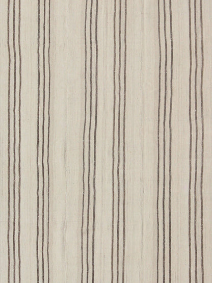 Striped Turkish Vintage Kilim Flat - Weave Rug in Shades of Browns and Ivory. Ivory and brown vintage Kilim from Turkey with Minimalist design in stripes, Keivan Woven Arts / rug/TU - NED - 4720, country of origin / type: Turkey / Kilim, circa 1950c ... - Keivan Woven ArtsTU - NED - 4720 - 9208Rug