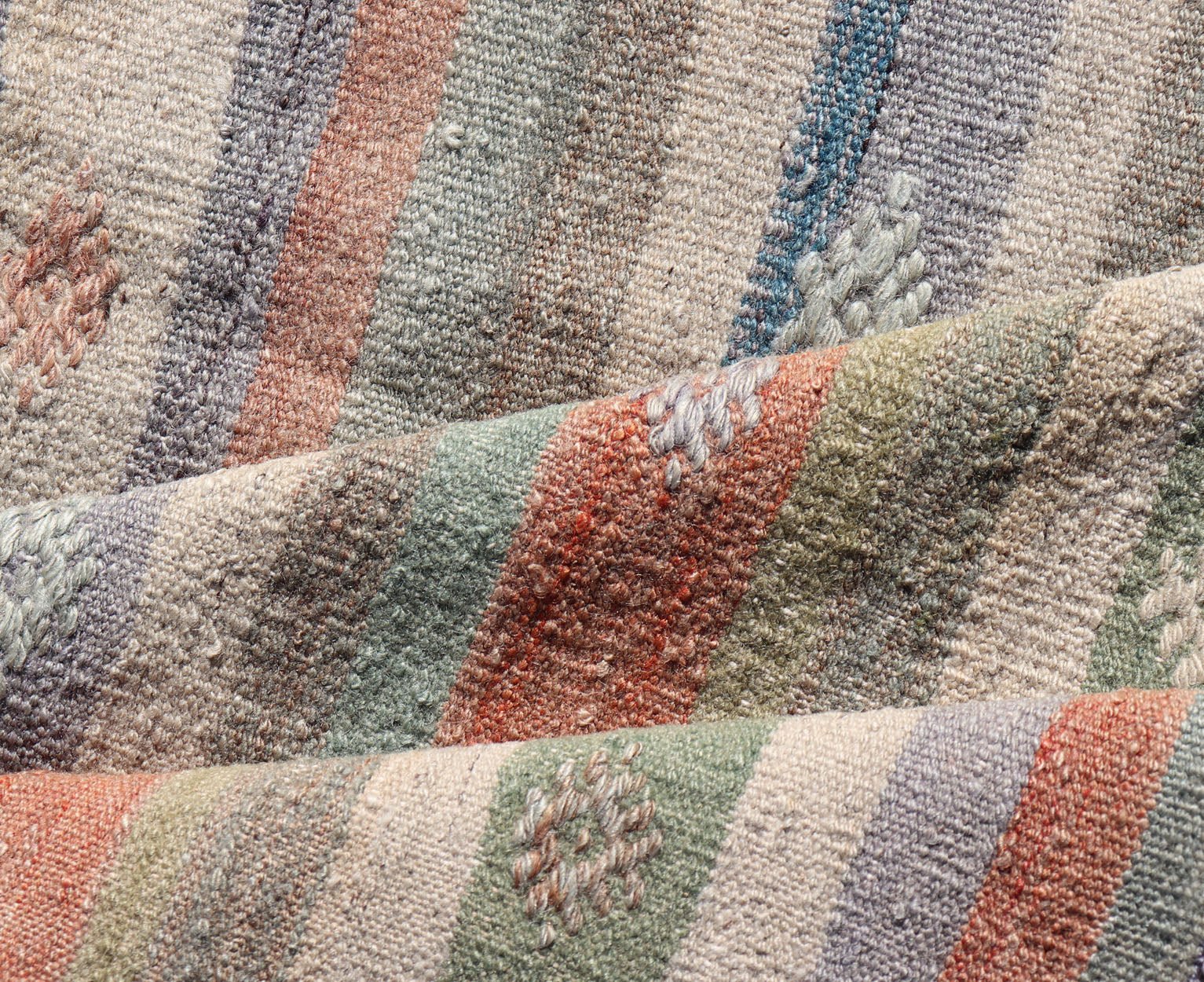 Measures: 3'4 x 4'7 Colorful Vintage Turkish Flat - Weave Kilim Rug with Geometric Striped Design. Keivan Woven Arts / rug TU - NED - 5033, country of origin / type: Turkey / Kilim, circa 1960. Woven during the mid - 20th century in Turkey, this des... - Keivan Woven ArtsTU - NED - 5033 - 23024Rug
