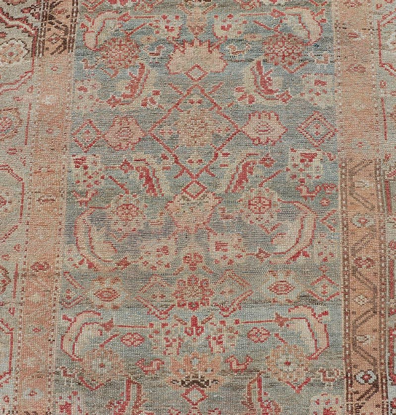 Antique Persian Kurdish Runner With Sub - Geometric All Over Herati Design. Keivan Woven Arts / rug V21 - 0115, country of origin / type: Iran / Kurdish, circa 1910. Measures: 3'0 x 13'10 This kurdish runner from 1910's is characterized by its a... - Keivan Woven ArtsV21 - 0115 - 14834