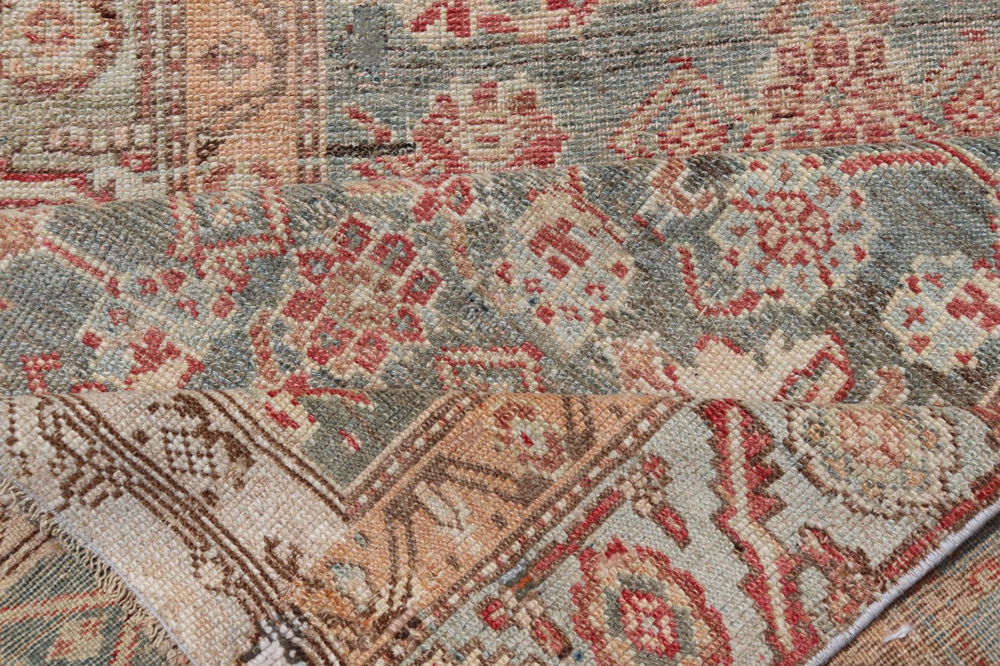 Antique Persian Kurdish Runner With Sub - Geometric All Over Herati Design. Keivan Woven Arts / rug V21 - 0115, country of origin / type: Iran / Kurdish, circa 1910. Measures: 3'0 x 13'10 This kurdish runner from 1910's is characterized by its a... - Keivan Woven ArtsV21 - 0115 - 14834