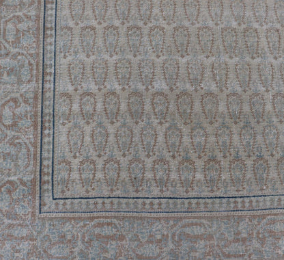 Antique Persian Tabriz Rug with All - Over Small Tribal Design in Muted Tones. Keivan Woven Arts / rug V21 - 0205, country of origin / type: Persian / Tabriz, circa Early - 20th Century. Measures: 11'0 x 13'0 This Tabriz rug features a relatively i... - Keivan Woven ArtsV21 - 0205 - 15536Rug