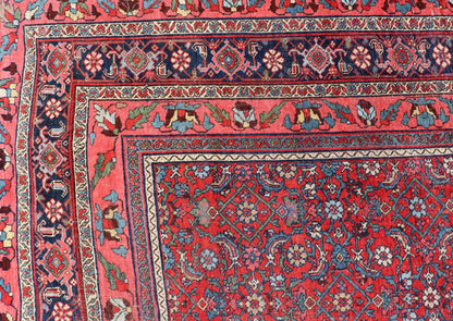 Antique Persian Bidjar rug with sub - geometric all - over design in red and blue. Keivan Woven Arts / rug V21 - 0304, Keivan Woven Arts / country of origin / type: Iran / Bidjar, circa 1910 Measures:9'2 x 12'6. This magnificent early 20th century anti... - Keivan Woven ArtsV21 - 0304 - 50 - 15242