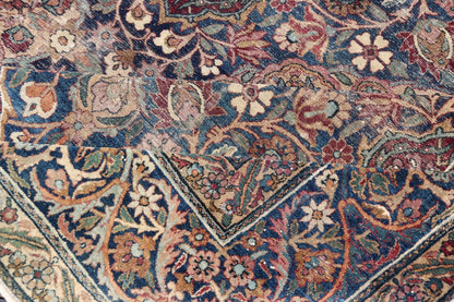 Antique Persian Lavar Kerman Large Gallery Rug with All - Over Floral Design. Keivan Woven Arts / rug V21 - 0308 - 151, country of origin / type: Iran / Lavar Kerman, circa 1900. Measures: 8'3 x 14'9 This large, antique Persian Lavar Kerman ru... - Keivan Woven ArtsV21 - 0308 - 151 - 15264