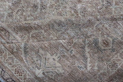 Antique Persian Distressed Mahal Rug in Warm Earthy Tones with All - Over Design. Keivan Woven Arts / rug V21 - 0402, country of origin / type: Iran / Mahal, circa 1920 Measures: 10'4 x 13'3 This beautiful distressed antique Persian Mahal ru... - Keivan Woven ArtsV21 - 0402 - 15548