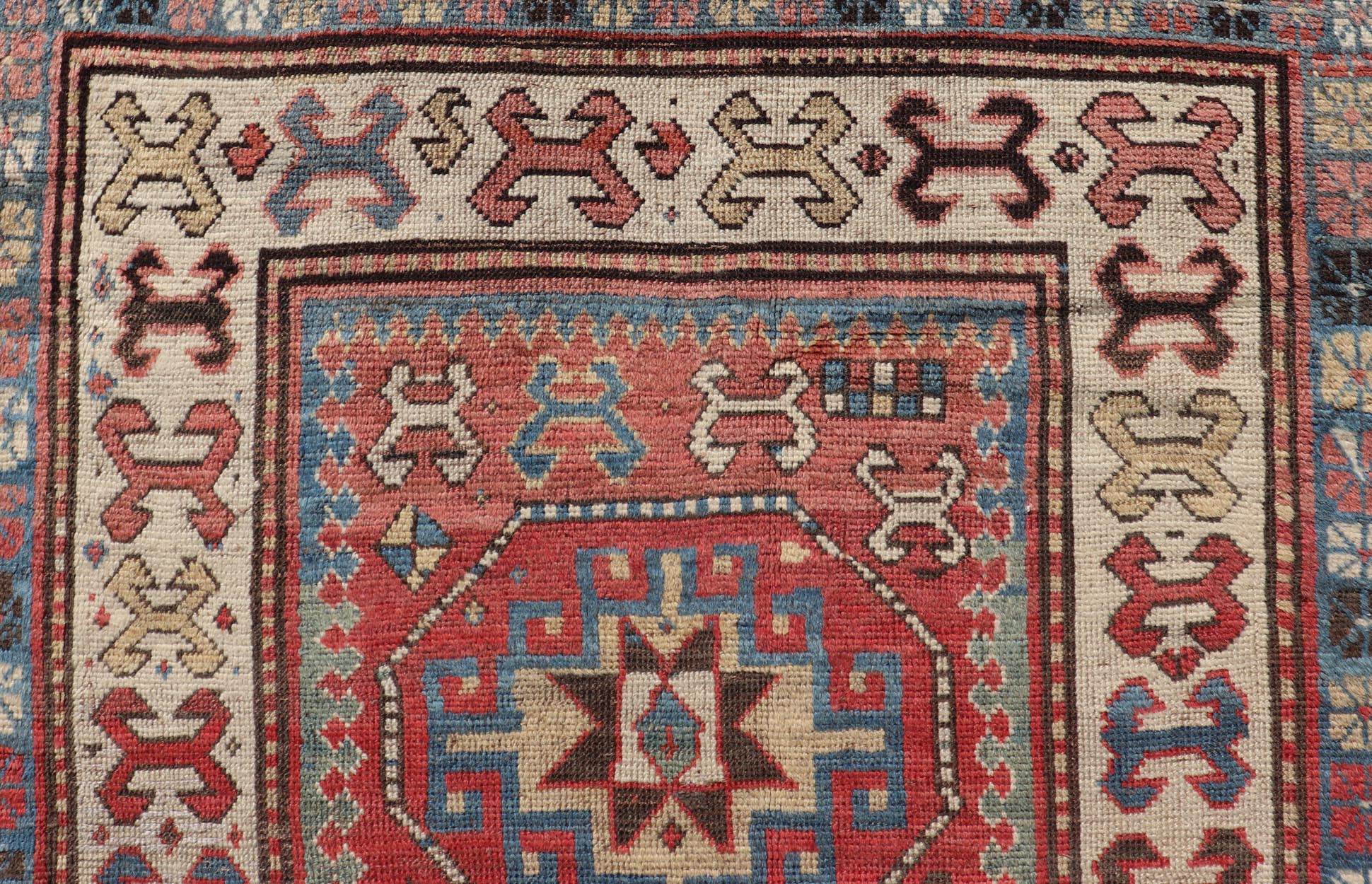 Antique Caucasian Kazak Rug with Sub - Geometric Medallion's Design Antique Caucasian Kazak Rug with Sub - Geometric Medallion's Design. Keivan Woven Arts / rug V21 - 0503 - 15488, country of origin / type: Caucasus / Kazak, circa Late - 19th Century. ... - Keivan Woven ArtsV21 - 0503 - 15488 - 16400Rug