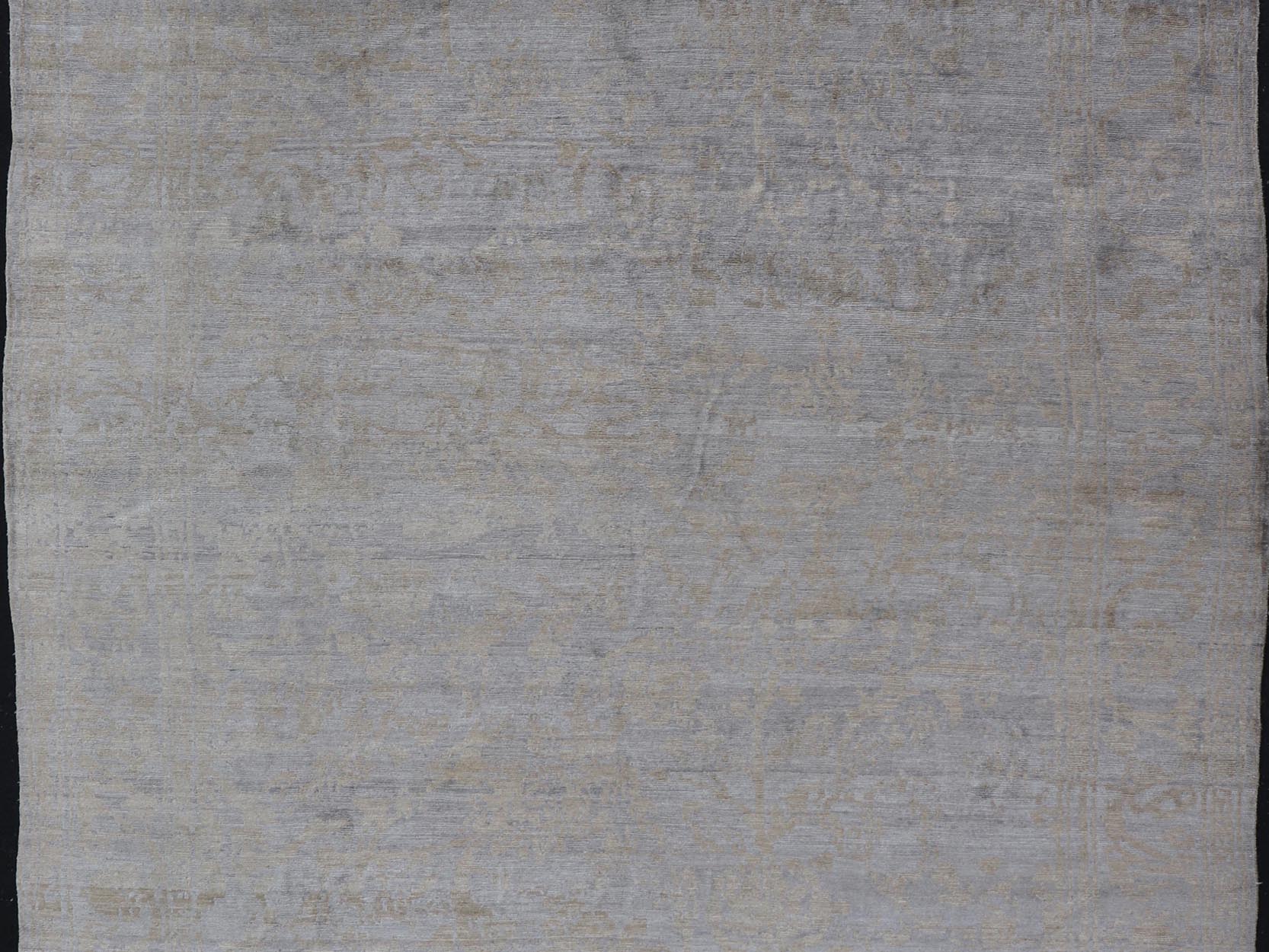 Modern Hand - Knotted silk Tibetan Rug by Keivan Woven Arts Modern Hand - Knotted Silk Tibetan Rug by Keivan Woven Arts. This modern hand - knotted Tibetan rug features an all - over floral design set upon grey background with details in taupe. The ent... - Keivan Woven ArtsV21 - 0803 - 16973