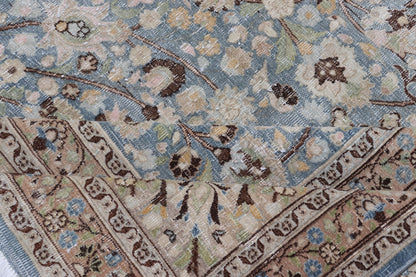 Antique Persian Khorassan Rug with All - Over Floral Design in Soft Blue Tones This spectacular antique Persian Khorasan carpet from early 20th century Iran bears a magnificent splendor indicative of royal tastes, which sought perfection in balanc... - Keivan Woven ArtsV21 - 1105 - 18347