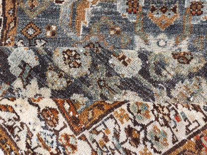 Antique Persian Malayer Rug with All - Over Tribal Design On A Blue Field. Keivan Woven Arts / rug V21 - 1207, country of origin / type: Iran / Malayer, circa 1910. Measures: 2'7 x 4'6 This antique Persian Malayer rug, circa early 20th century, reli... - Keivan Woven ArtsV21 - 1207 - 18467Rug