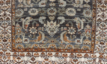 Antique Persian Malayer Rug with All - Over Tribal Design On A Blue Field. Keivan Woven Arts / rug V21 - 1207, country of origin / type: Iran / Malayer, circa 1910. Measures: 2'7 x 4'6 This antique Persian Malayer rug, circa early 20th century, reli... - Keivan Woven ArtsV21 - 1207 - 18467Rug