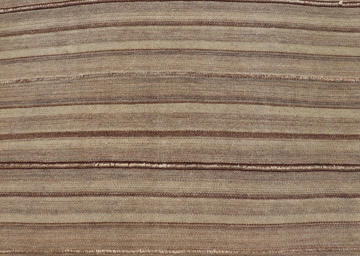 Square Antique Hand - Woven Persian Kilim Rug in Wool with Striped Design This Square flat - weave tribal Persian kilim has been hand - woven in wool. The rug features an all - over striped design, and is rendered in earthy tones; making this rug a sup... - Keivan Woven ArtsV21 - 211025 - 14764Rug