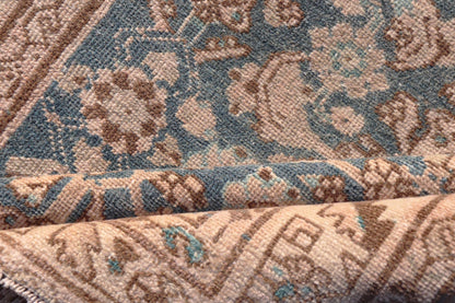 Hamedan Antique Persian Rug with Sub - Geometric Design in Blues and Neutrals. Keivan Woven Arts / rug VAS - 50051, country of origin / type: Iran / Hamedan, circa 1920 Measures: 3'3 x 6'1 This antique Persian Hamadan rug has been hand - knotted in woo... - Keivan Woven ArtsVAS - 50051 - 22381