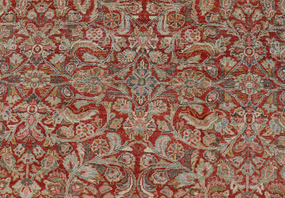 Antique large Persian colorful Sultanabad Mahal rug with all over floral design. Antique Mahal Sultanabad. Keivan Woven Arts; rug W22 - 0403, country of origin / type: Iran / Mahal, circa 1930. Measures: 10'10 x 17'8 This 1930 colorful antique Per... - Keivan Woven ArtsW22 - 0403 - 20097Rug
