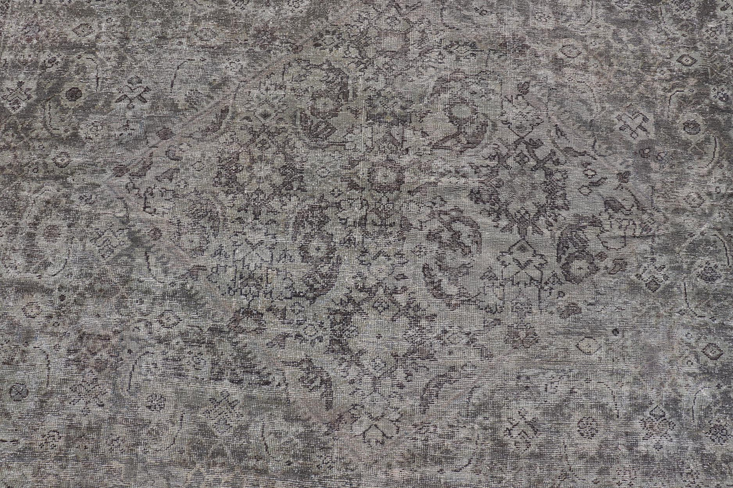 Cream, Taupe, and Brown Antique Persian Sultanabad Rug with Floral Design. Keivan Woven Arts / rug W22 - 0404 - 15491, country of origin / type: Iran / Sultanabad - Mahal, circa 1910. Measures: 11'1 x 15'6 This antique Persian Mahal rug, circa early ... - Keivan Woven ArtsW22 - 0404 - 15491 - 20103