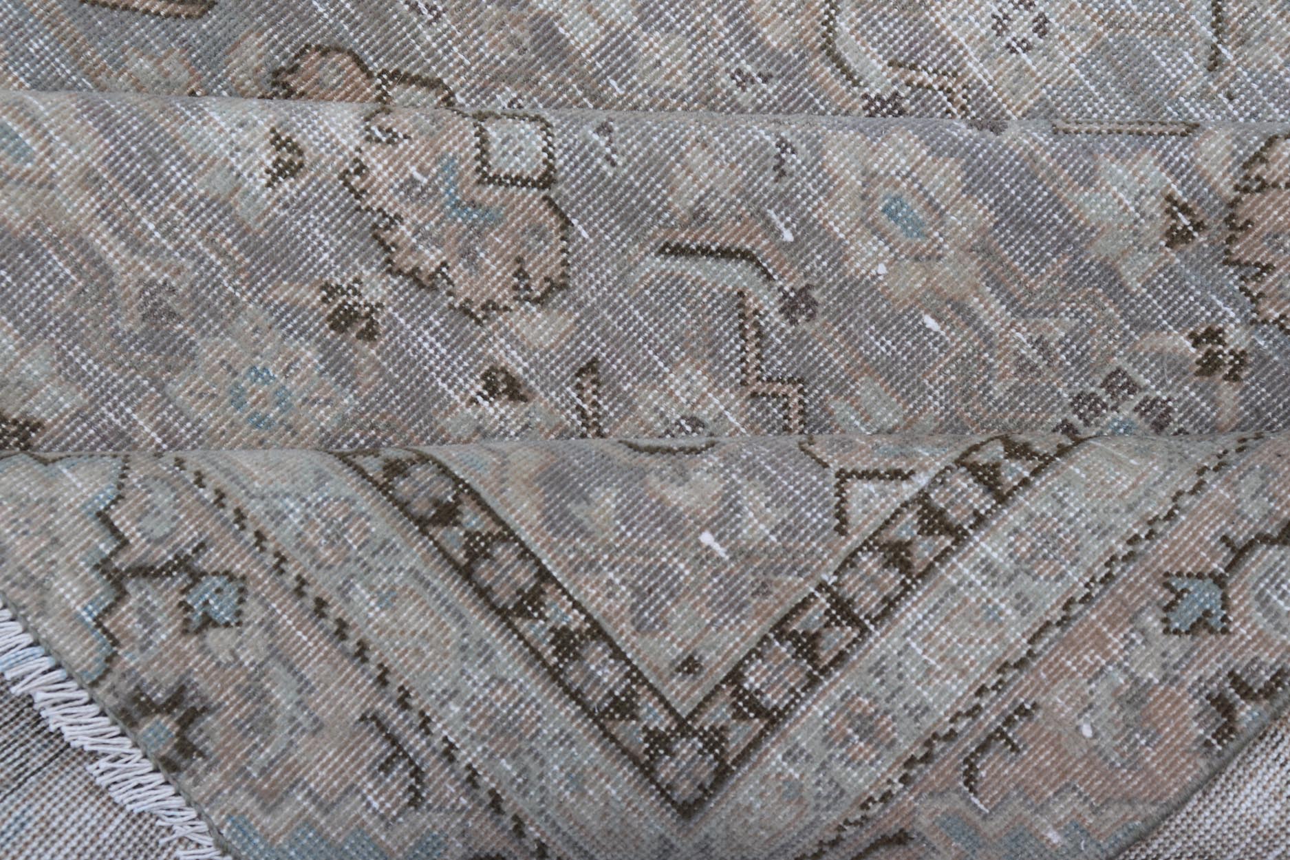 Antique Persian Tabriz Rug in All - Over Herati in Shades of Lavender and Tan. Keivan Woven Arts/ rug W22 - 0602 - A, country of origin / type: Iran/ Tabriz, circa 1930. Measures: 8'6 x 11'8 This fine Tabriz rug features an intricate and detailed bord... - Keivan Woven ArtsW22 - 0602 - A - 24898Rug