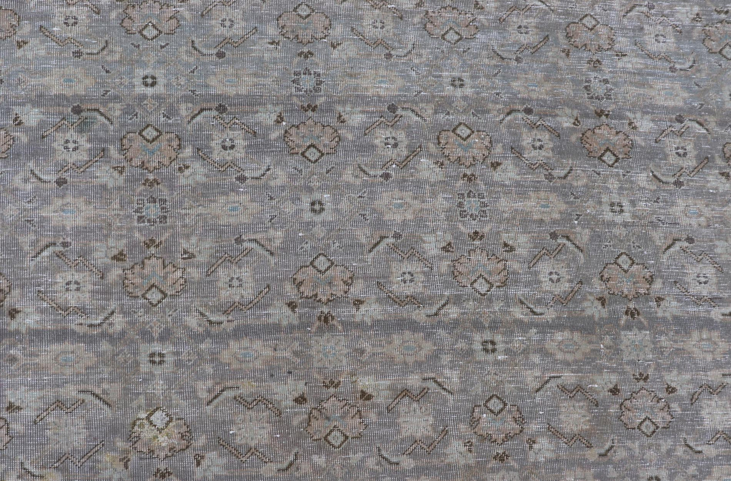 Antique Persian Tabriz Rug in All - Over Herati in Shades of Lavender and Tan. Keivan Woven Arts/ rug W22 - 0602 - A, country of origin / type: Iran/ Tabriz, circa 1930. Measures: 8'6 x 11'8 This fine Tabriz rug features an intricate and detailed bord... - Keivan Woven ArtsW22 - 0602 - A - 24898Rug