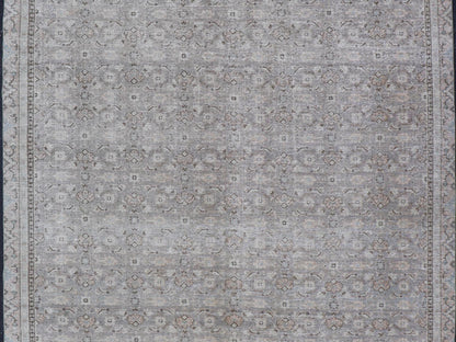 Antique Persian Tabriz Rug in All - Over Herati in Shades of Lavender and Tan. Keivan Woven Arts/ rug W22 - 0602 - A, country of origin / type: Iran/ Tabriz, circa 1930. Measures: 8'6 x 11'8 This fine Tabriz rug features an intricate and detailed bord... - Keivan Woven ArtsW22 - 0602 - A - 24898Rug