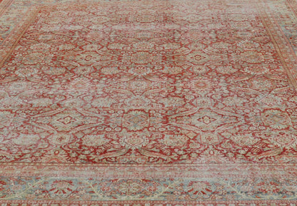 Antique Persian Sultanabad - Mahal with All - Over Sub - Geometric Design. Sultanabad - Mahal Antique rug, Keivan Woven Arts / rug W22 - 0802, country of origin / type: Persian / Sultanabad - Mahal, circa Early - 20th Century. Measures: 12'7 x 15'4 Thi... - Keivan Woven ArtsW22 - 0802 - 21102