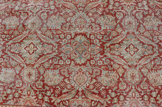 Antique Persian Sultanabad - Mahal with All - Over Sub - Geometric Design. Sultanabad - Mahal Antique rug, Keivan Woven Arts / rug W22 - 0802, country of origin / type: Persian / Sultanabad - Mahal, circa Early - 20th Century. Measures: 12'7 x 15'4 Thi... - Keivan Woven ArtsW22 - 0802 - 21102