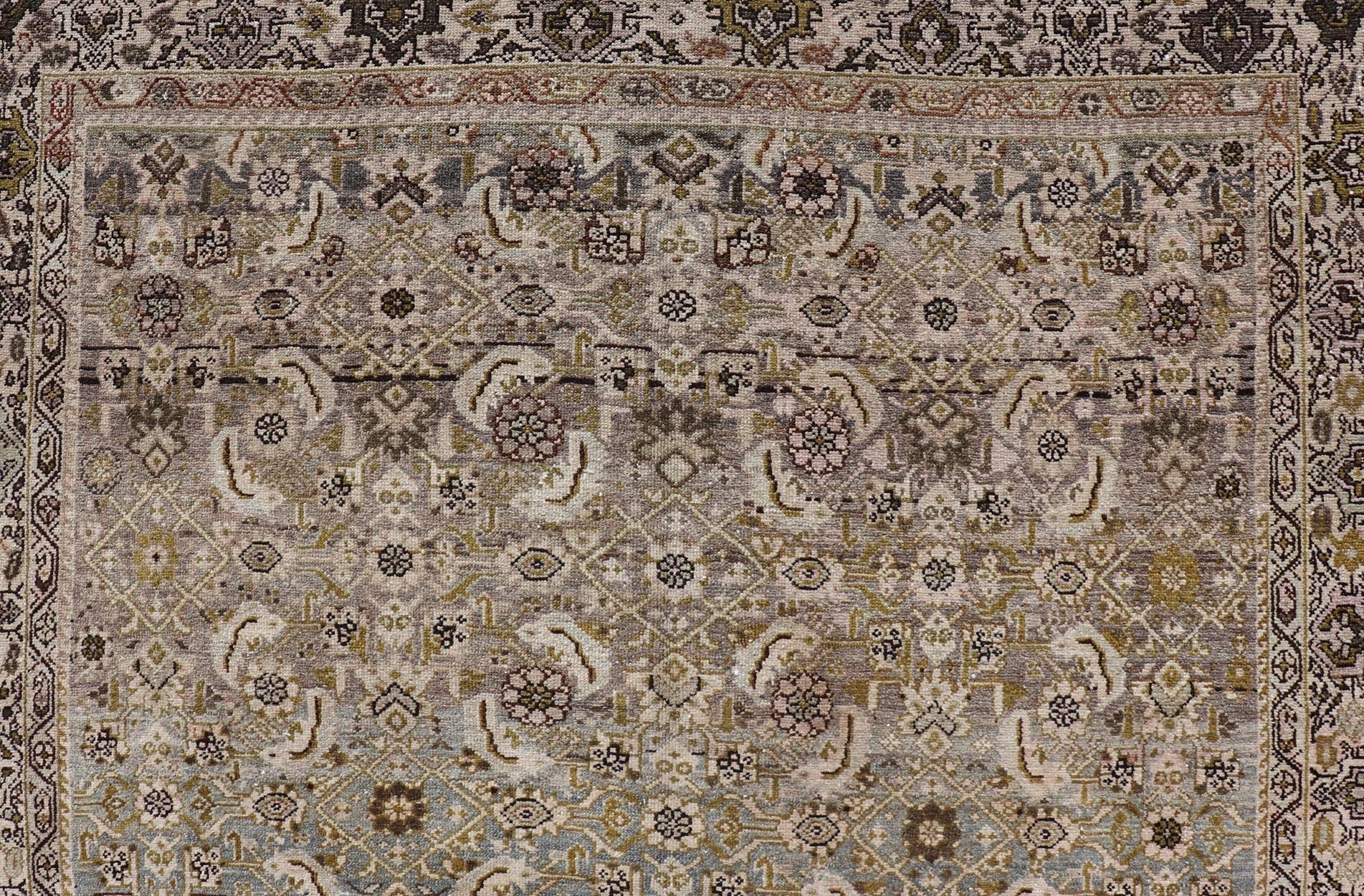 Gallery Persian Malayer All - Over Geometric Design Keivan Woven Arts. rug W22 - 1001, Keivan Woven Arts / country of origin / type: Iran / Malayer, circa 1910. Measures: 5'3 x 11'3 This antique Malayer carpet from 1920s Persia features dynamic ... - Keivan Woven ArtsW22 - 1001 - 18667