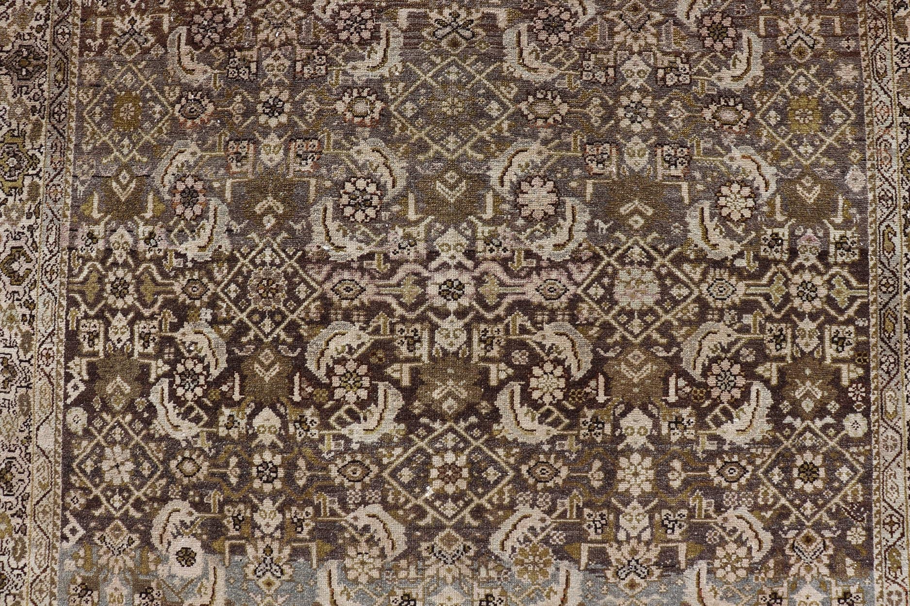 Gallery Persian Malayer All - Over Geometric Design Keivan Woven Arts. rug W22 - 1001, Keivan Woven Arts / country of origin / type: Iran / Malayer, circa 1910. Measures: 5'3 x 11'3 This antique Malayer carpet from 1920s Persia features dynamic ... - Keivan Woven ArtsW22 - 1001 - 18667
