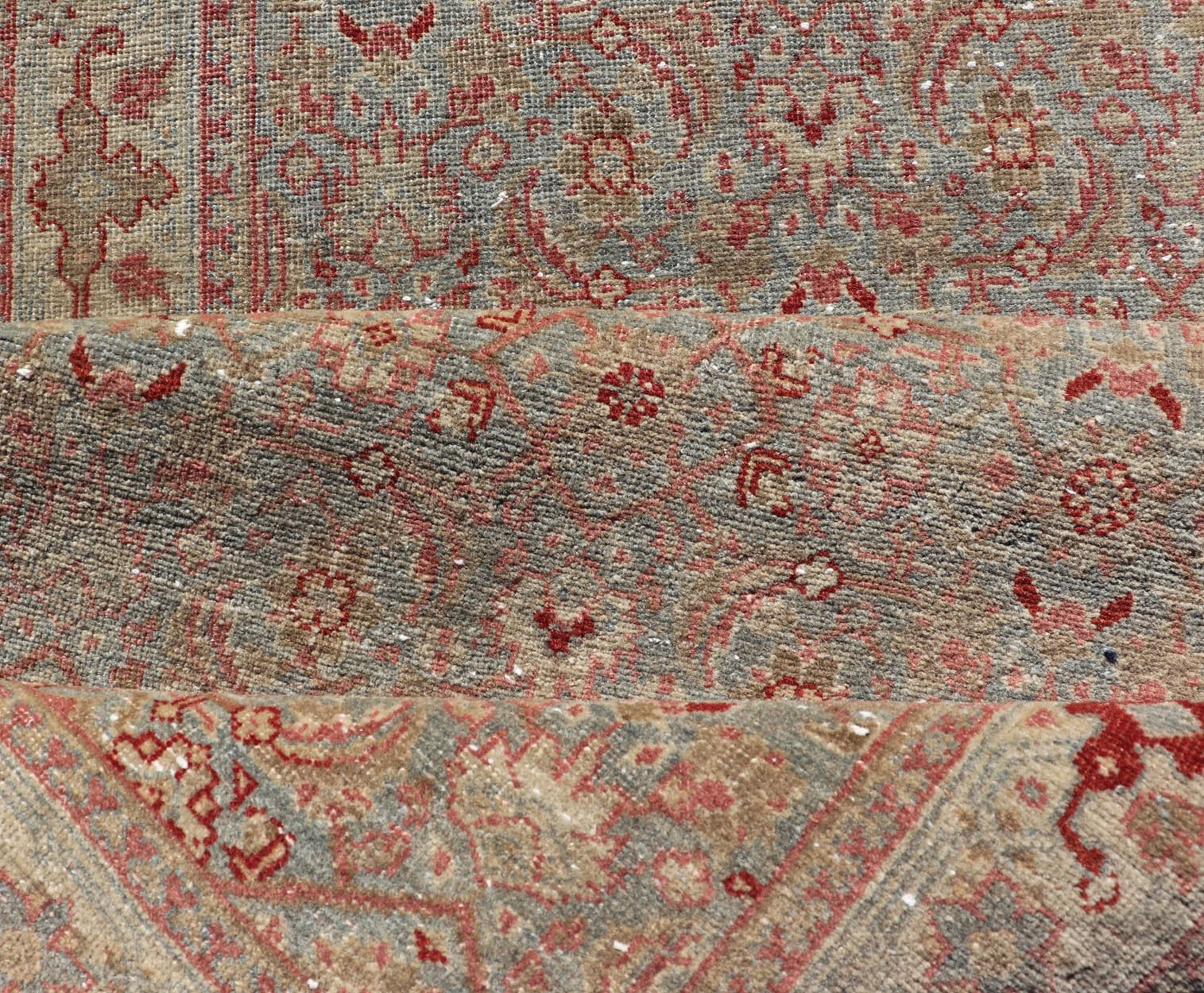 Long Persian Tabriz Runner with Sophisticated Design Keivan Woven Arts. Rug/W22 - 1006, origin/ Persian Antique Tabriz Runner. Measures: 2'7 x 20'6 This antique Persian runner with a sophisticated design features a unique color combination wi... - Keivan Woven ArtsW22 - 1006 - 22404