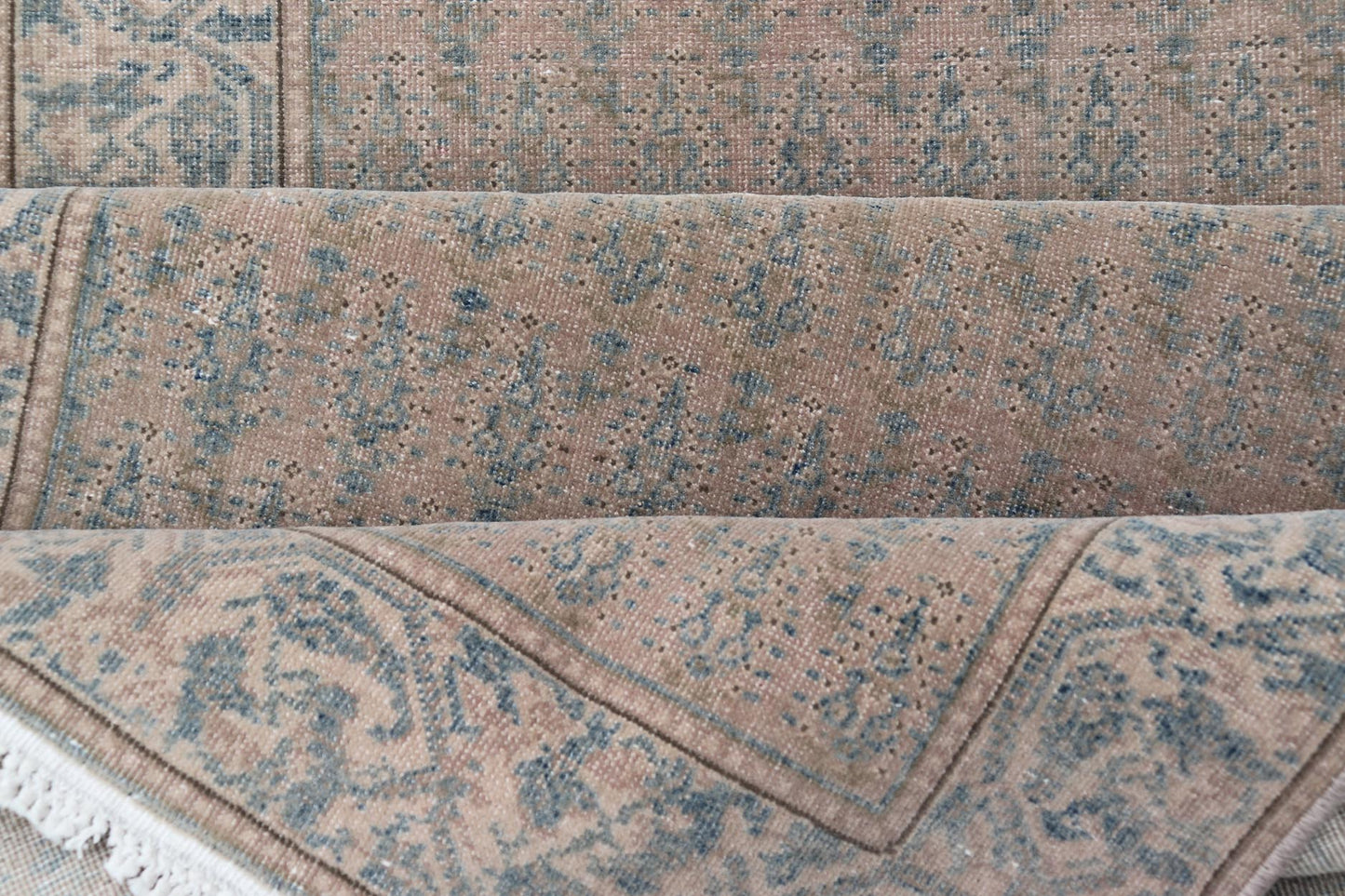 Measures: 2'6 x 18'8 Seraband Runner with Intricate Pattern in Light Blue by Keivan Woven Arts. Keivan Woven Arts / rug / W22 - 1203/ Iran Early 20th Century. A traditional Seraband runner, known for its refined elegance and intricate... - Keivan Woven ArtsW22 - 1203 - 22656Rug