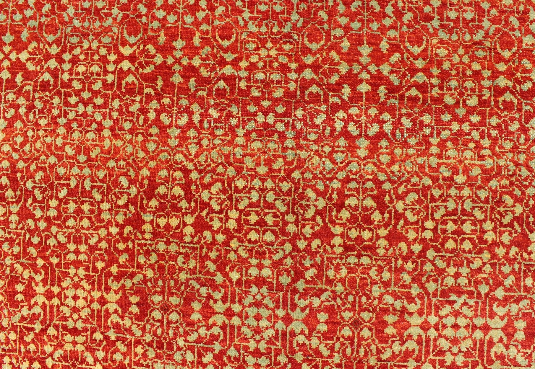 Vintage Mamluk Rug with All - Over Ottoman Design Large Vintage Mamluk Rug, rug WL - 266930, country of origin / type: Turkey / Mamluk, circa Late - 20th Century. Measures: 8'11 x 11'9. Finely Handwoven in Turkey, this marvelous Mamluk ... - Keivan Woven ArtsWL - 266930 - 1963Rug
