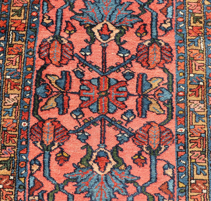 Antique Persian Lilihan Rug In All - Over Design in Jewel Tones and Pink Field. Keivan Woven Arts / rug/ X23 - 0110, Antique Persian Lilihan. early 20th century. Measures: 2'8 x 5'1 This woven Lilihan rug represents the best of Persian we... - Keivan Woven ArtsX23 - 0110 - 23126Rug