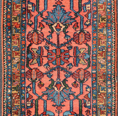 Antique Persian Lilihan Rug In All - Over Design in Jewel Tones and Pink Field. Keivan Woven Arts / rug/ X23 - 0110, Antique Persian Lilihan. early 20th century. Measures: 2'8 x 5'1 This woven Lilihan rug represents the best of Persian we... - Keivan Woven ArtsX23 - 0110 - 23126Rug