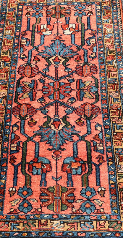 Antique Persian Lilihan Rug In All - Over Design in Jewel Tones and Pink Field. Keivan Woven Arts / rug/ X23 - 0110, Antique Persian Lilihan. early 20th century. Measures: 2'8 x 5'1 This woven Lilihan rug represents the best of Persian we... - Keivan Woven ArtsX23 - 0110 - 23126Rug