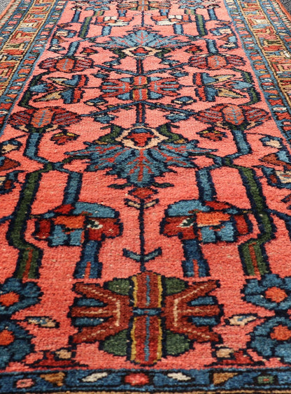 Antique Persian Lilihan Rug In All - Over Design in Jewel Tones and Pink Field. Keivan Woven Arts / rug/ X23 - 0110, Antique Persian Lilihan. early 20th century. Measures: 2'8 x 5'1 This woven Lilihan rug represents the best of Persian we... - Keivan Woven ArtsX23 - 0110 - 23126Rug