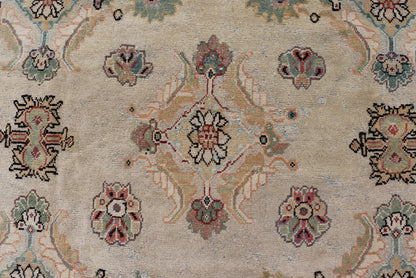 Ivory Background Antique Persian Sultanabad - Mahal Rug with Sub - Geometric Design. Antique Persian Sultanabad - Mahal Rug. Keivan Woven Arts / rug/ X23 - 0202, country of origin / type: Persian / Sultanabad, circa Early - 20th Century. Measures:... - Keivan Woven ArtsX23 - 0202 - 21687
