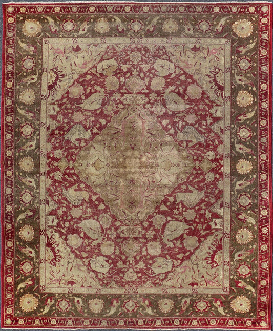 Very fine Mogul carpet from 18th century made in Agra area in India - Keivan Woven ArtsX23 - 0304 - 23541Rug