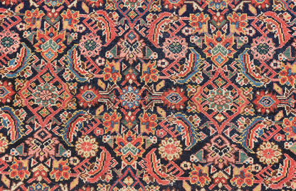 Antique Persian Gallery Malayer Runner in Blue Background and Multi Colors. Keivan Woven Arts / rug X23 - 0403, country of origin / type: Iran / Malayer, circa 1920 Measures: 5'10 x 16'2 - Keivan Woven ArtsX23 - 0403 - 196 - 24271Rug