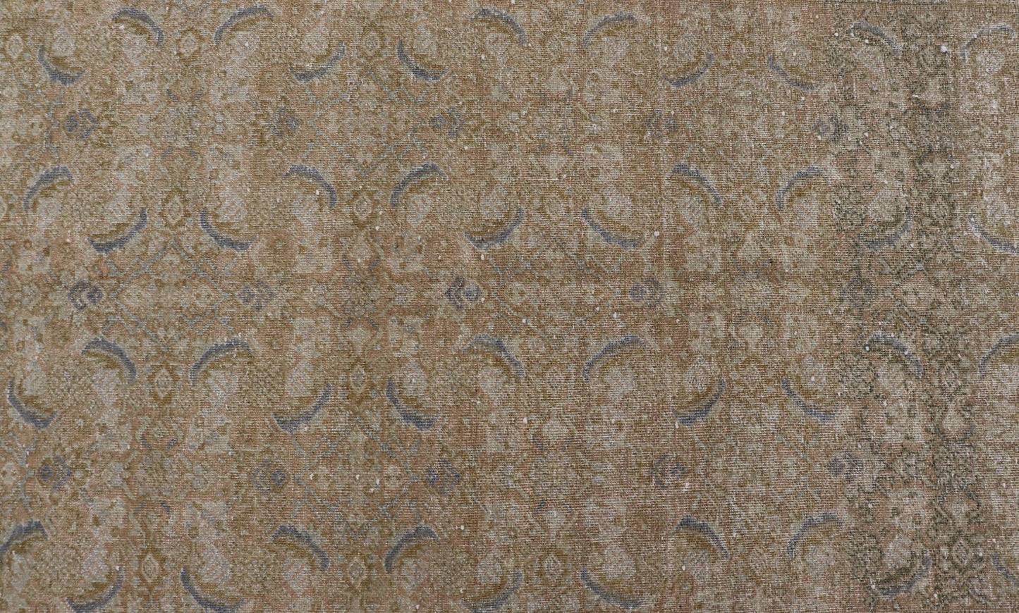 Antique Persian Tabriz Rug in Wool with Floral Design in Blue, Tan, Taupe, Cream. Keivan Woven Arts / rug X23 - 0604, country of origin / type: Iran / Tabriz, circa 1930s. Measures: 4'10 x 7'0 This Tabriz rug features a intricate and detailed bord... - Keivan Woven ArtsX23 - 0604 - 24492Rug