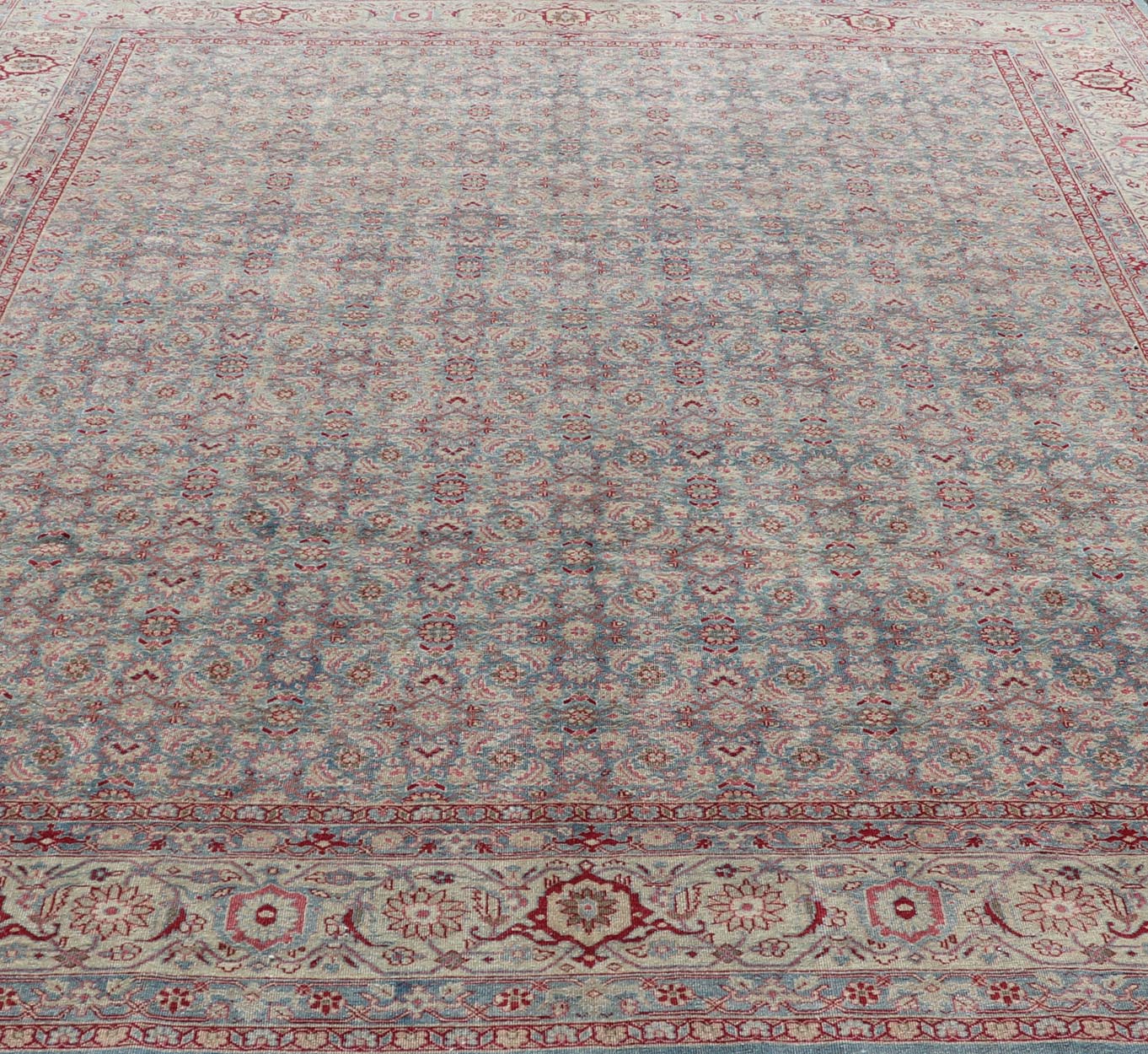 Keivan Woven Arts Antique Persian Tabriz Rug All - Over Floral Design. Keivan Woven Arts / rug X23 - 0606, country of origin / type: Iran / Tabriz, circa 1910s. Measures: 10'10 x 13 This Tabriz rug features a relatively intricate and detailed border... - Keivan Woven ArtsX23 - 0606 - 24498Rug