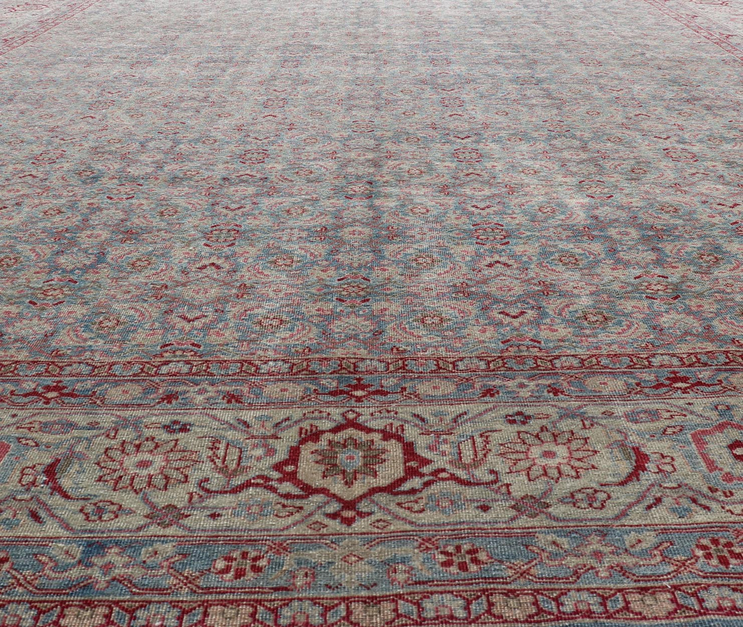 Keivan Woven Arts Antique Persian Tabriz Rug All - Over Floral Design. Keivan Woven Arts / rug X23 - 0606, country of origin / type: Iran / Tabriz, circa 1910s. Measures: 10'10 x 13 This Tabriz rug features a relatively intricate and detailed border... - Keivan Woven ArtsX23 - 0606 - 24498Rug