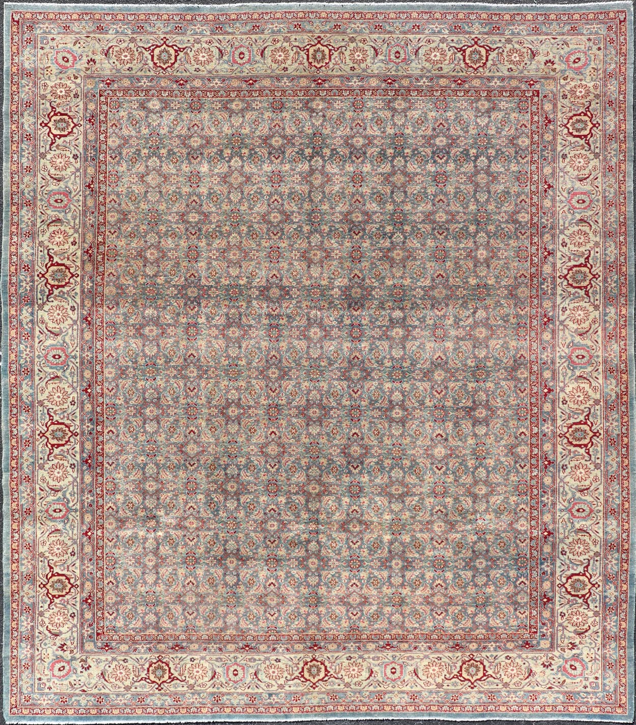 Keivan Woven Arts Antique Persian Tabriz Rug All - Over Floral Design. Keivan Woven Arts / rug X23 - 0606, country of origin / type: Iran / Tabriz, circa 1910s. Measures: 10'10 x 13 This Tabriz rug features a relatively intricate and detailed border... - Keivan Woven ArtsX23 - 0606 - 24498Rug