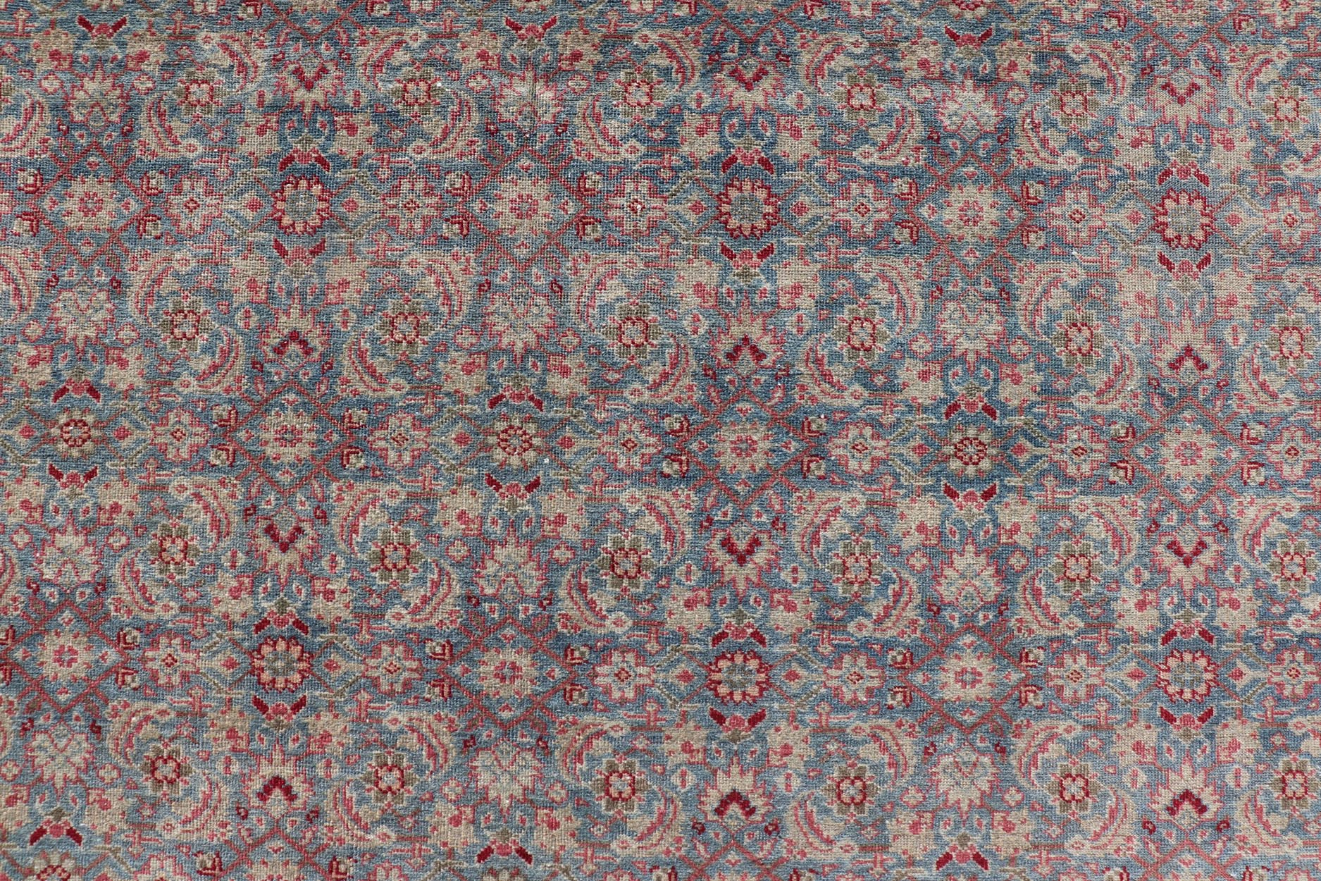 Keivan Woven Arts Antique Persian Tabriz Rug All - Over Floral Design. Keivan Woven Arts / rug X23 - 0606, country of origin / type: Iran / Tabriz, circa 1910s. Measures: 10'10 x 13 This Tabriz rug features a relatively intricate and detailed border... - Keivan Woven ArtsX23 - 0606 - 24498Rug
