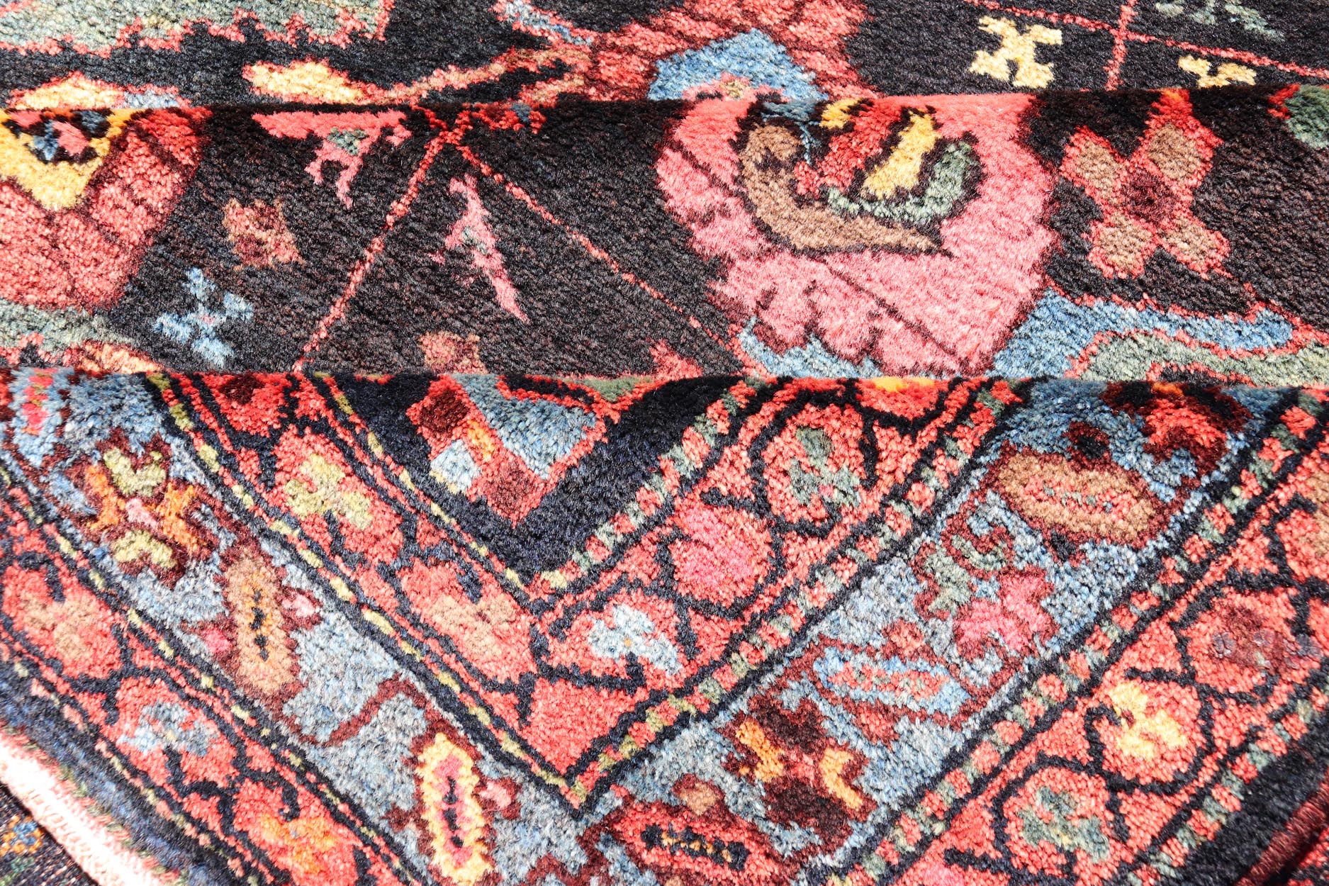 Antique Persain Nahavand Gallery Runner with All - Over Sub - Geometric Design. Keivan Woven Arts / rug X23 - 0817 - 339, country of origin / type: Persian / Nahavand, circa Early - 20th Century. Measures: 4'2 x 12'8 This absolutely stunning Antique Nahav... - Keivan Woven ArtsX23 - 0817 - 339 - 24868