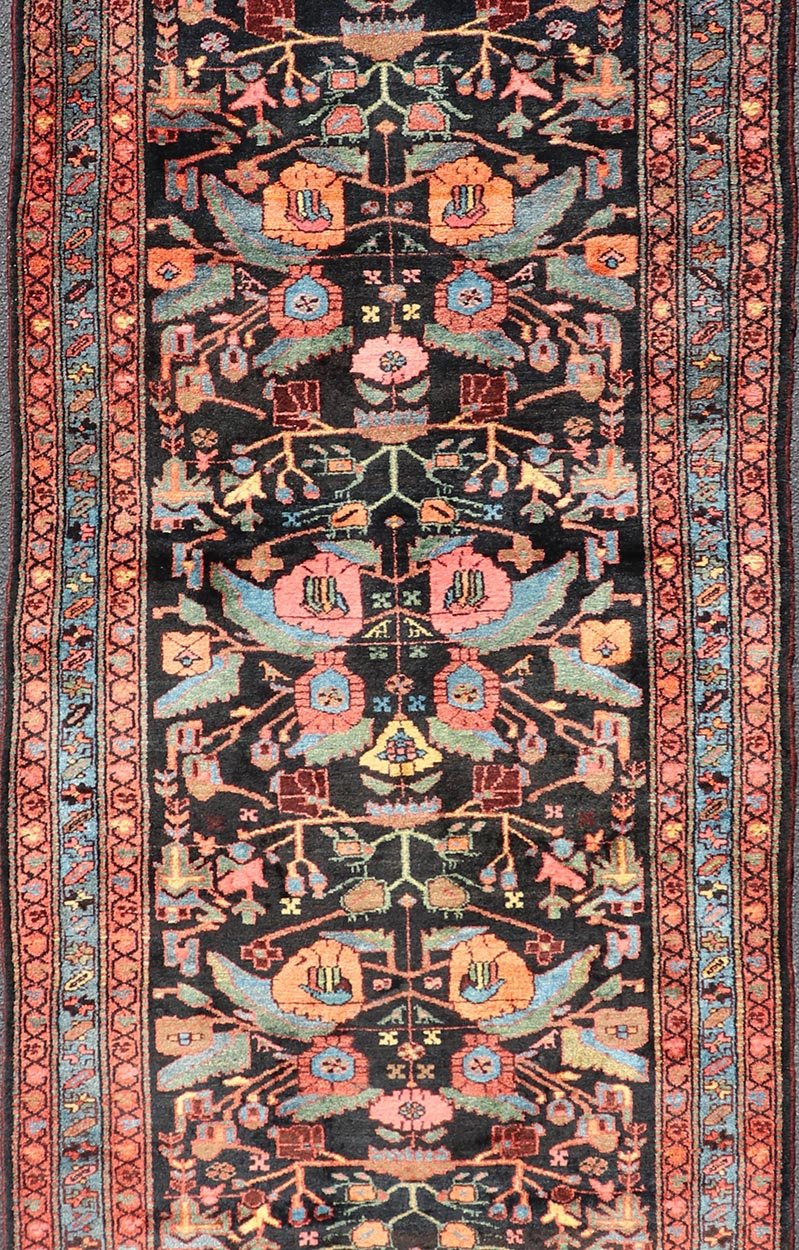 Antique Persain Nahavand Gallery Runner with All - Over Sub - Geometric Design. Keivan Woven Arts / rug X23 - 0817 - 339, country of origin / type: Persian / Nahavand, circa Early - 20th Century. Measures: 4'2 x 12'8 This absolutely stunning Antique Nahav... - Keivan Woven ArtsX23 - 0817 - 339 - 24868