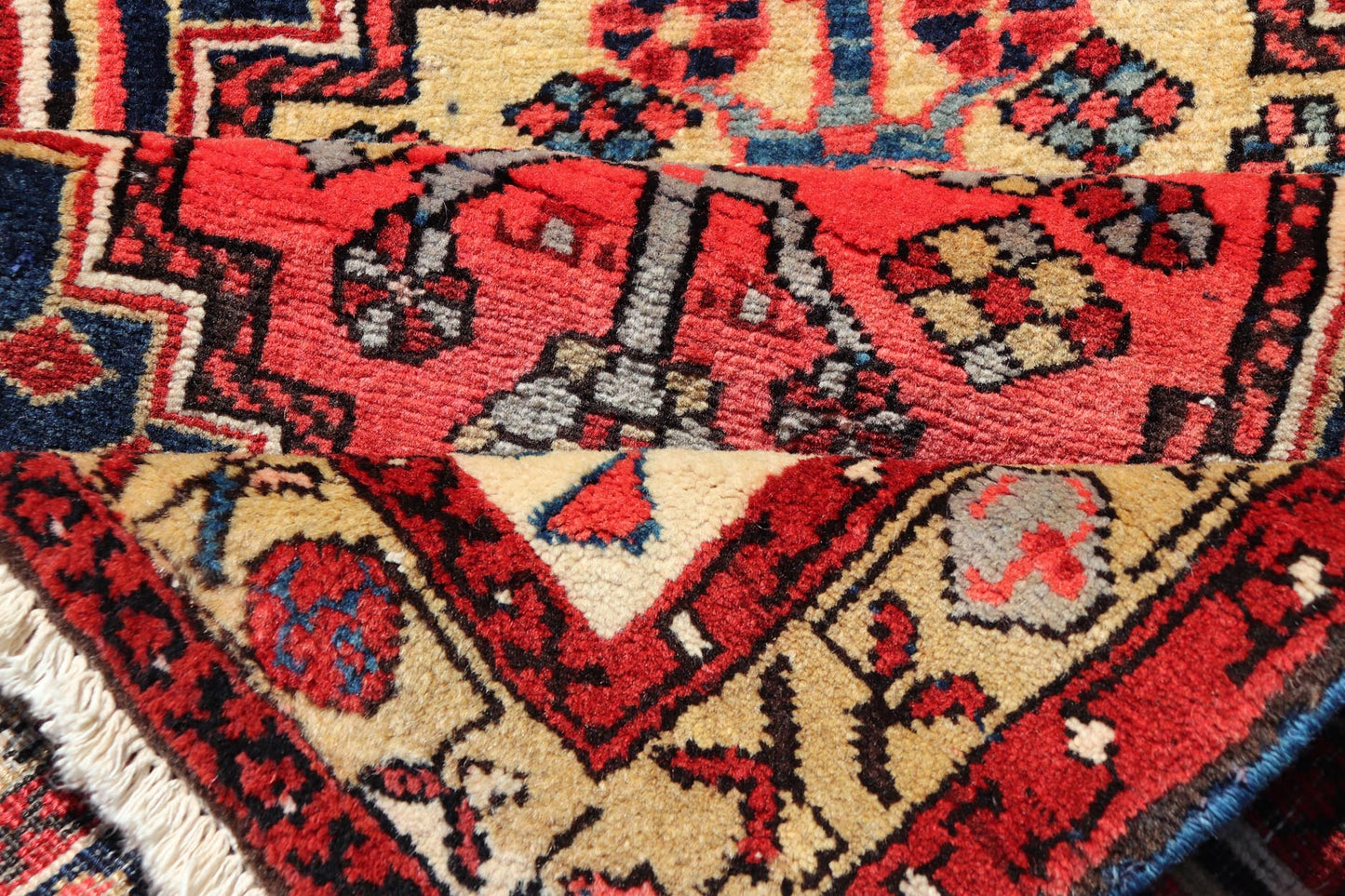 Long Antique Persian Heriz Runner with All - Over Sub - Geometric Medallion Design. Keivan Woven Arts / rug X23 - 0818 - 398, country of origin / type: Persian / Heriz, circa Early - 20th Century. Measures: 2'8 x 14'8 This Antique Persian Heriz runner fea... - Keivan Woven ArtsX23 - 0818 - 398 - 24874Rug