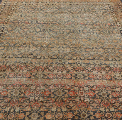 Keivan Woven Arts Antique Persian Yazd Rug with Floral - Geometric Design. rug X23 - 0902, Keivan Woven Arts / country of origin / type: Iran / Yazd, circa 1910 Measures: 9'6 x 13'10 This antique Persian Yazd carpet (circa 1910) features a refin... - Keivan Woven ArtsX23 - 0902 - 25098Rug